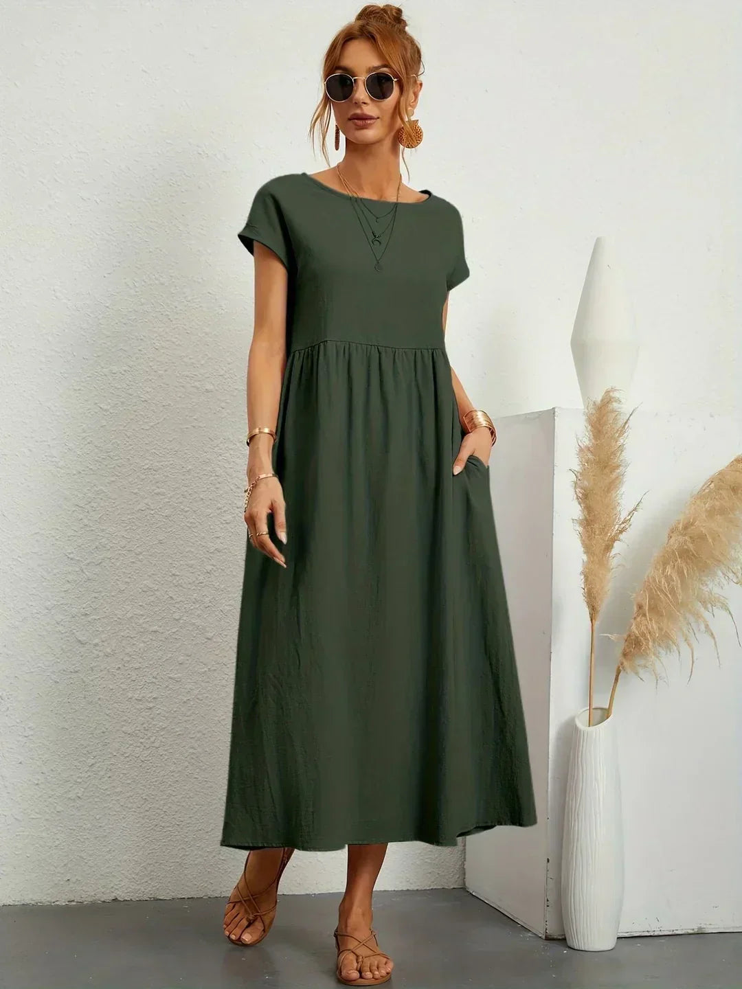 Petra | Luftiges Midikleid mit bequemer Passform