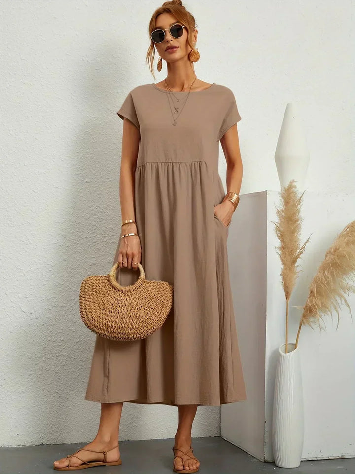 Petra | Luftiges Midikleid mit bequemer Passform