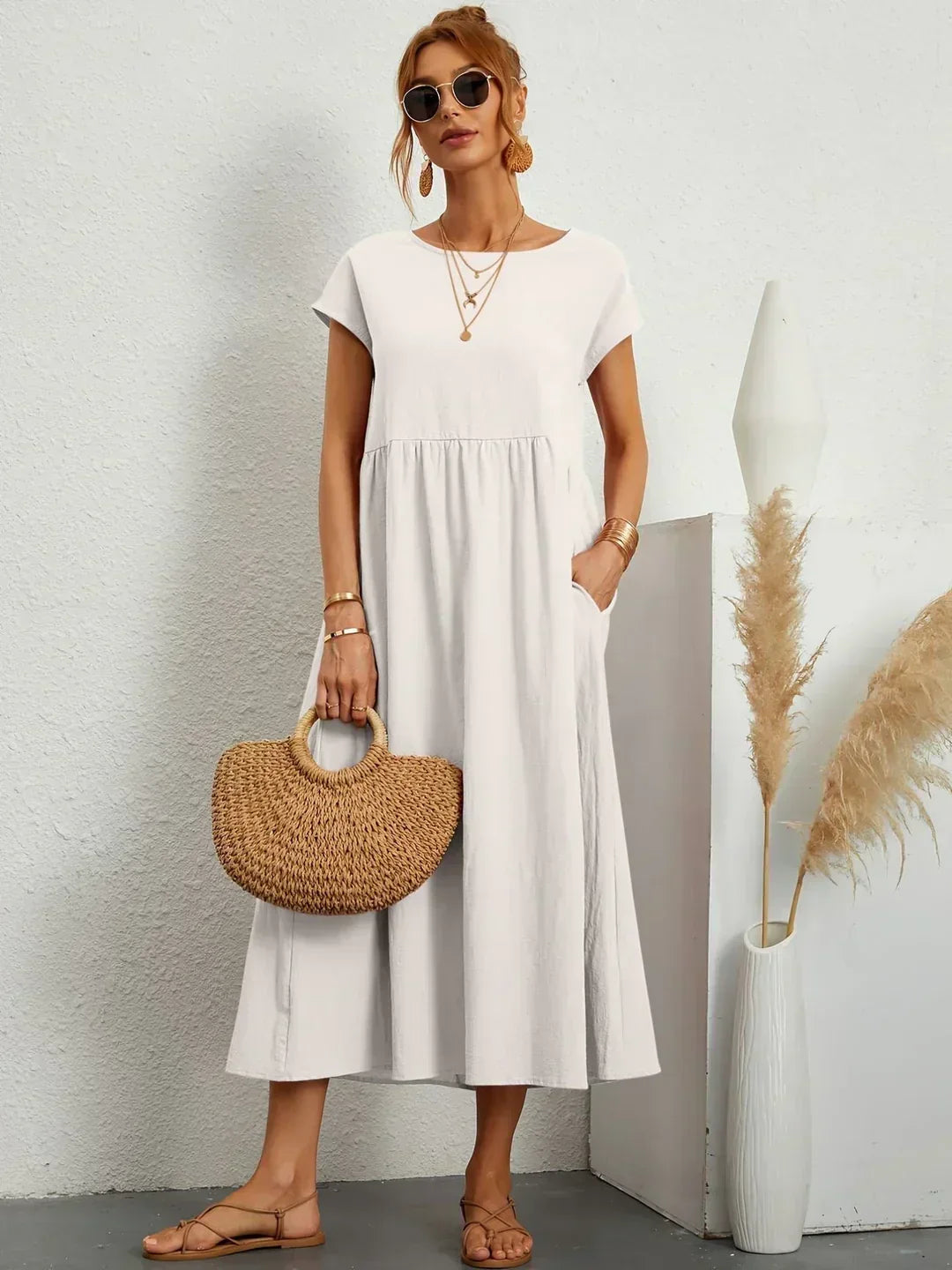 Petra | Luftiges Midikleid mit bequemer Passform