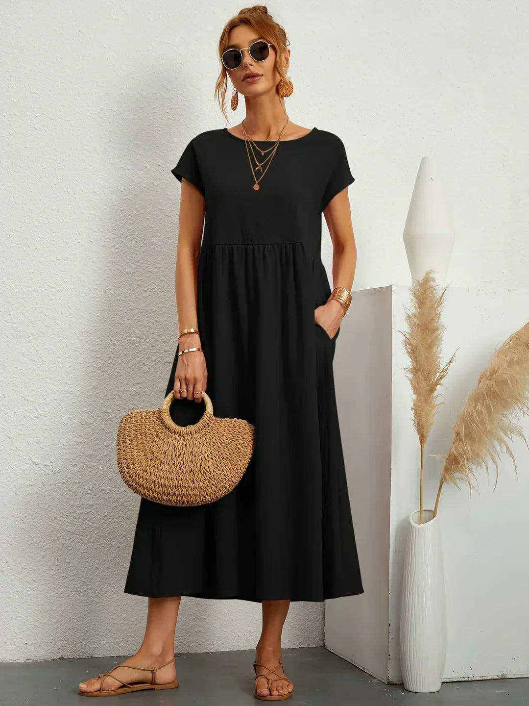 Petra | Luftiges Midikleid mit bequemer Passform