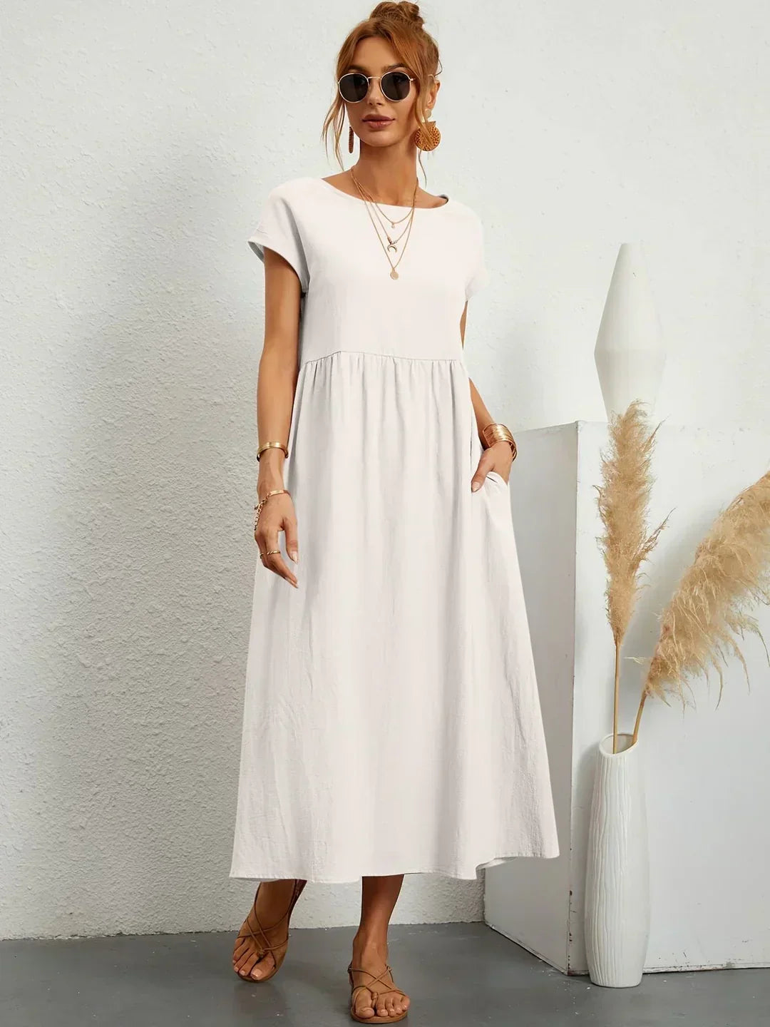 Petra | Luftiges Midikleid mit bequemer Passform