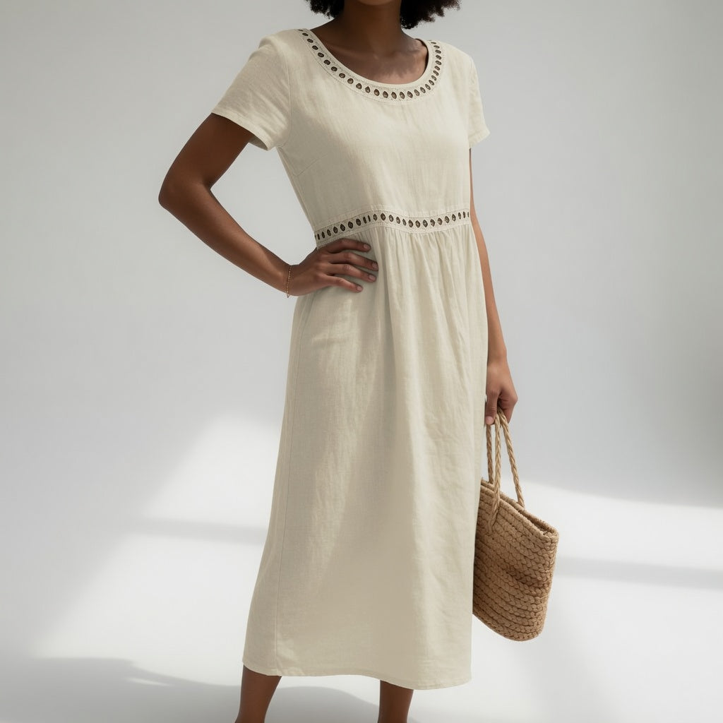 Heidi | Besticktes Midikleid