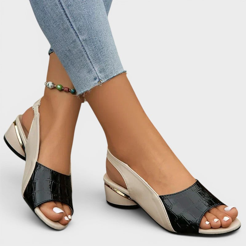 Clara | Elegante Sandalen mit bequemem Absatz