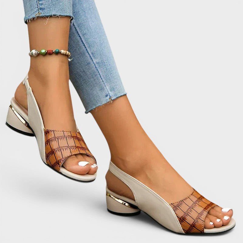 Clara | Elegante Sandalen mit bequemem Absatz