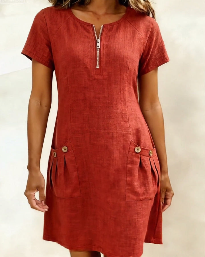 Brigitte | Bequemes Sommerkleid mit eleganter Ausstrahlung