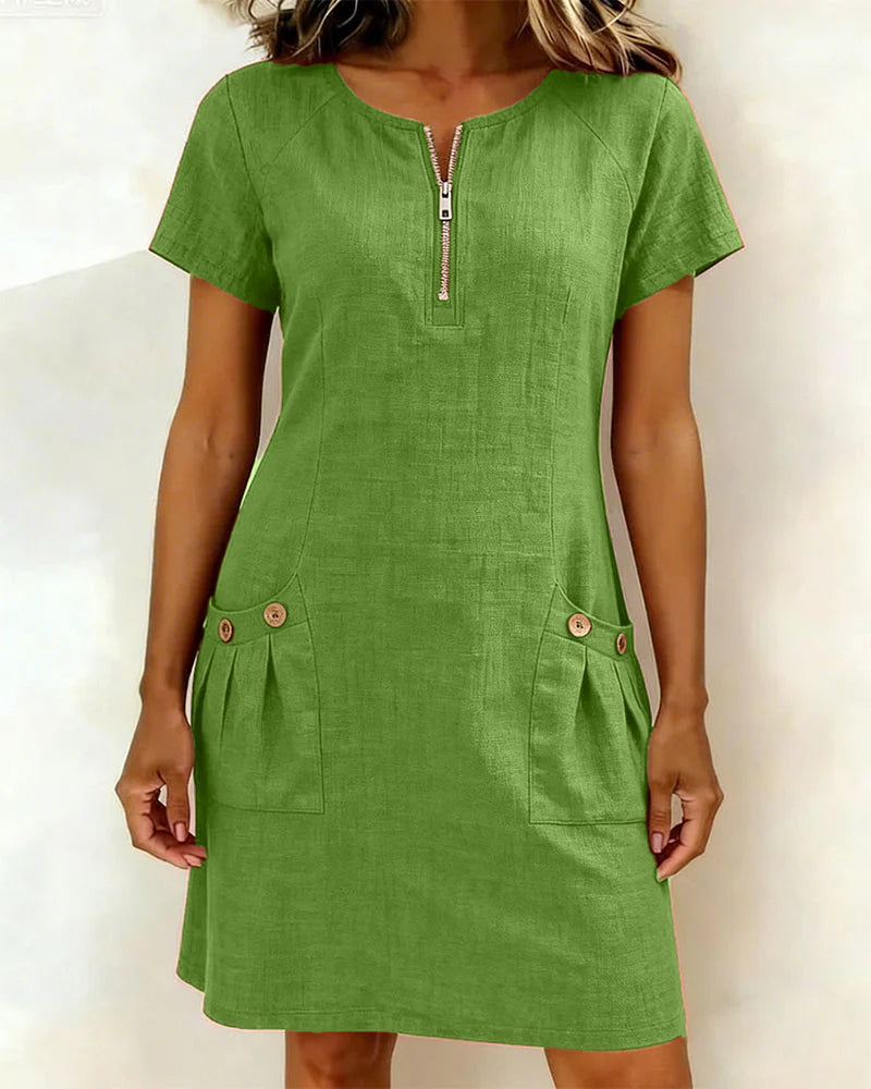 Brigitte | Bequemes Sommerkleid mit eleganter Ausstrahlung