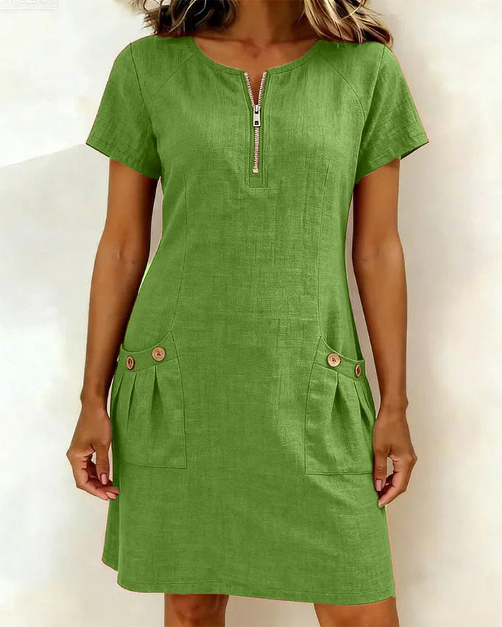 Brigitte | Bequemes Sommerkleid mit eleganter Ausstrahlung