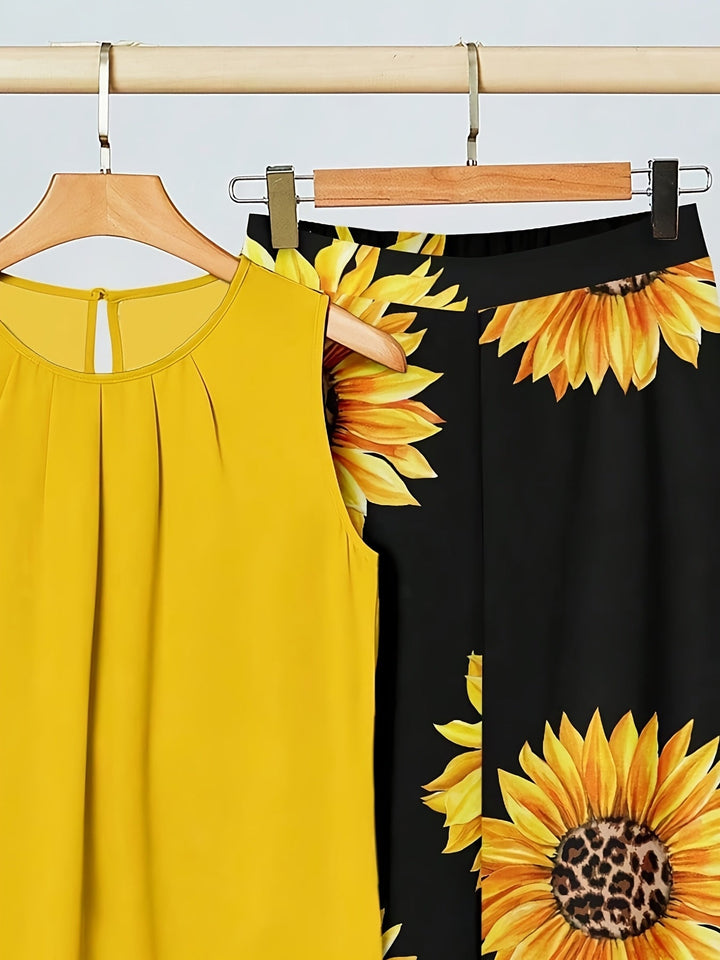 Cassidy | Sonnenblume Zweiteiliges Set