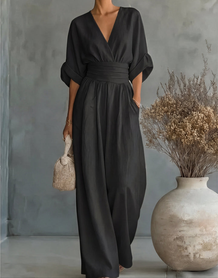 Karin | Eleganter Jumpsuit mit weitem Bein