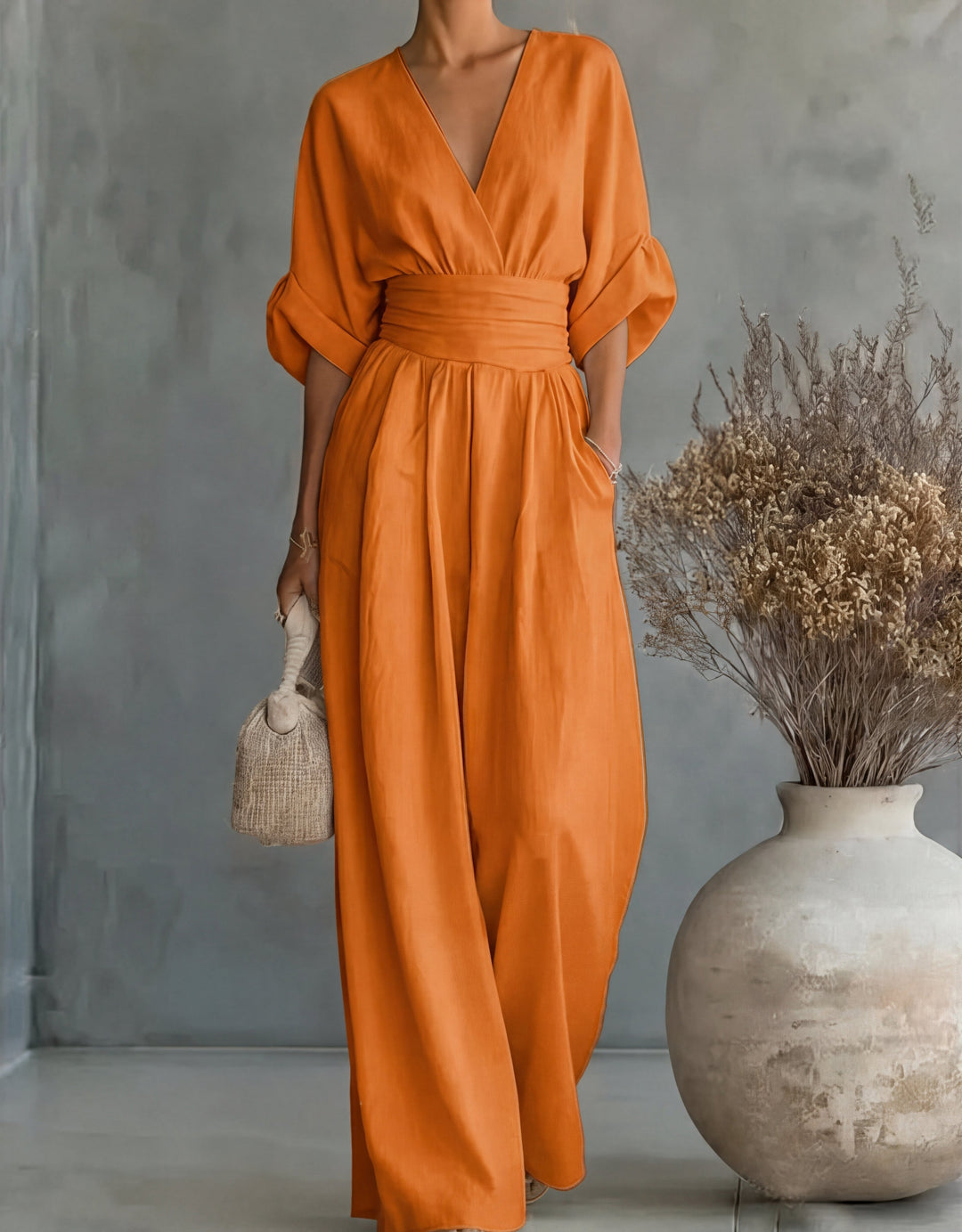 Karin | Eleganter Jumpsuit mit weitem Bein