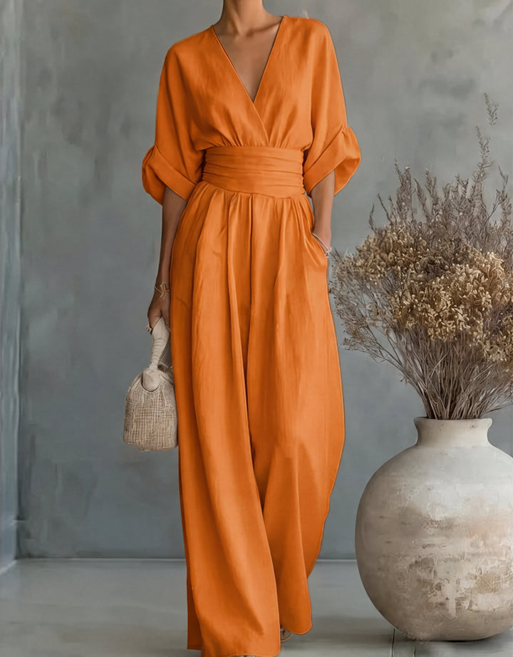 Karin | Eleganter Jumpsuit mit weitem Bein