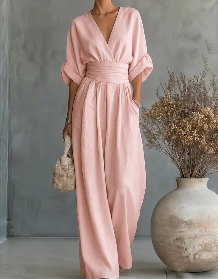 Karin | Eleganter Jumpsuit mit weitem Bein