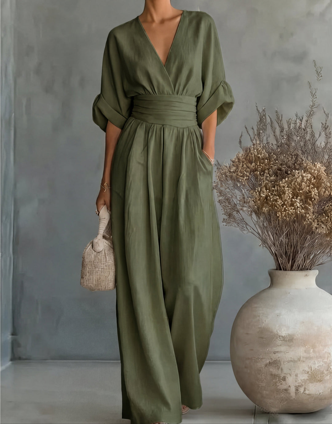 Karin | Eleganter Jumpsuit mit weitem Bein