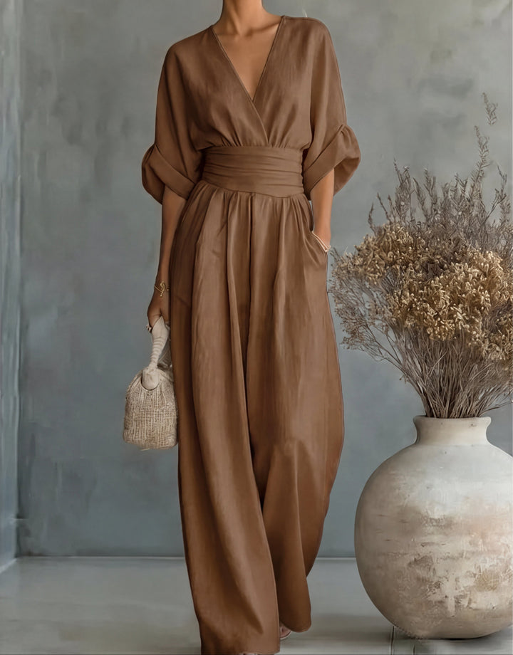 Karin | Eleganter Jumpsuit mit weitem Bein