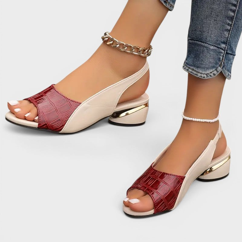 Clara | Elegante Sandalen mit bequemem Absatz