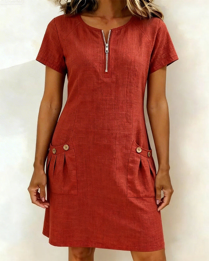 Brigitte | Bequemes Sommerkleid mit eleganter Ausstrahlung