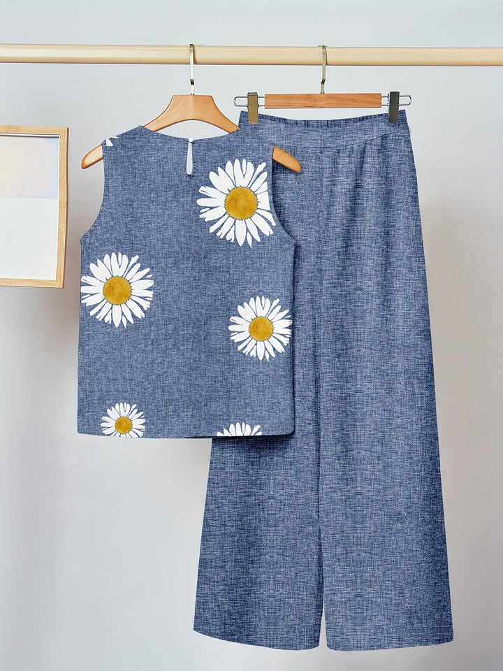 Kaitlyn | Daisy Flower Zwei-Teile Set