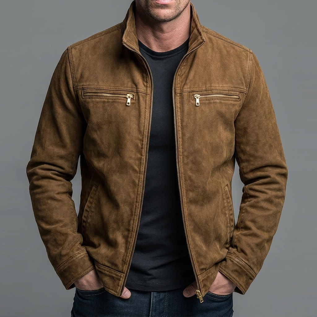 Steinberg | Vintage-Baumwolljacke mit Reißverschluss