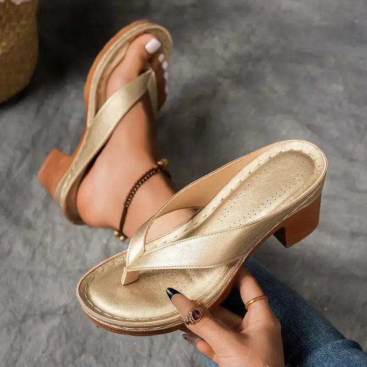 Elegante Sandalen mit bequemem Absatz