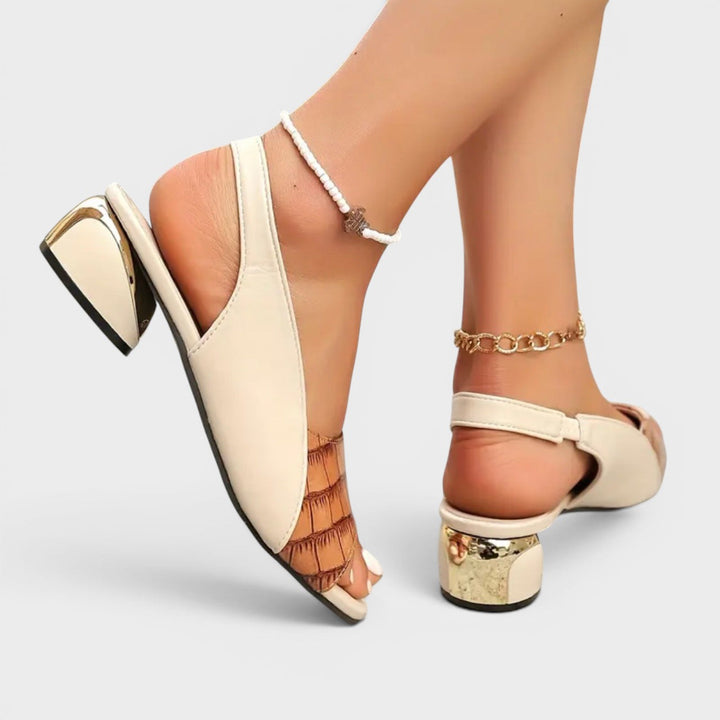 Clara | Elegante Sandalen mit bequemem Absatz