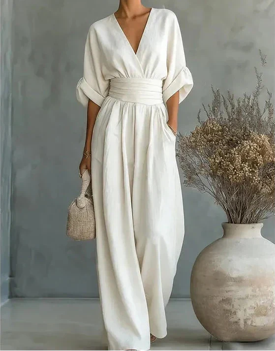 Karin | Eleganter Jumpsuit mit weitem Bein
