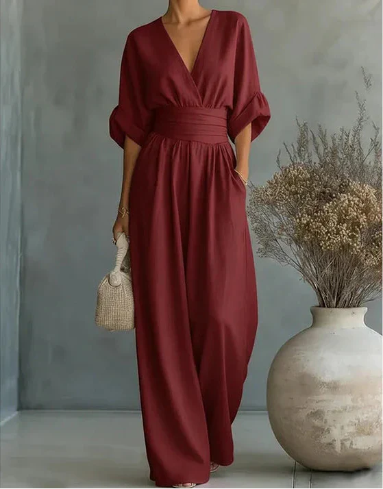 Karin | Eleganter Jumpsuit mit weitem Bein