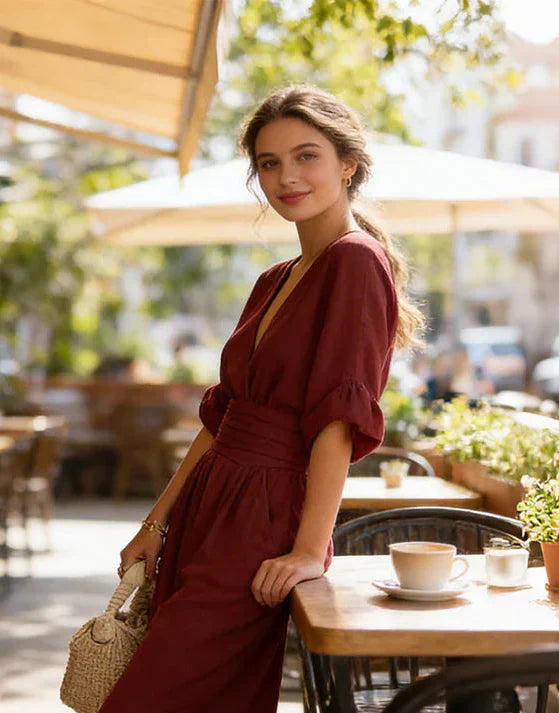 Karin | Eleganter Jumpsuit mit weitem Bein